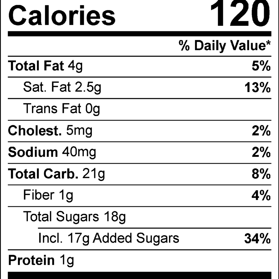 Chocolate Walnut Fudge Nutritional Facts