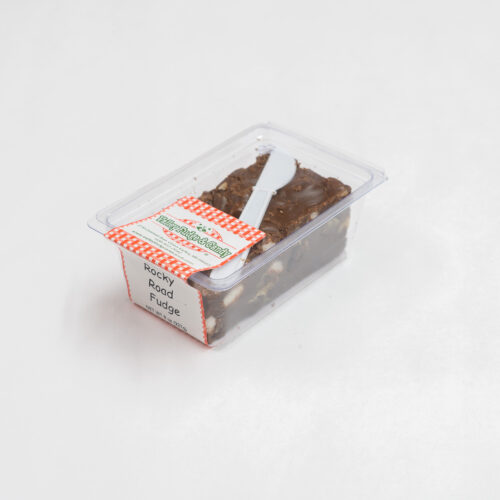 Valley Fudge and Candy Rocky Road Fudge in 1/2 lb. packaging.