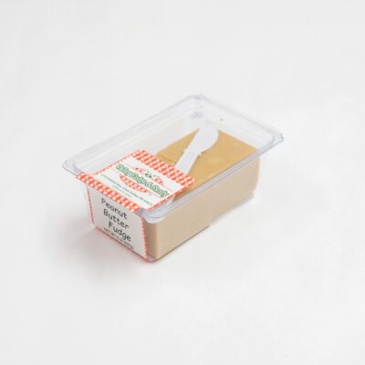 Peanut Butter Fudge in 1/2 lb. packaging.