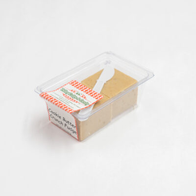 Cookie Butter Crunch Fudge in 1/2 lb. packaging.