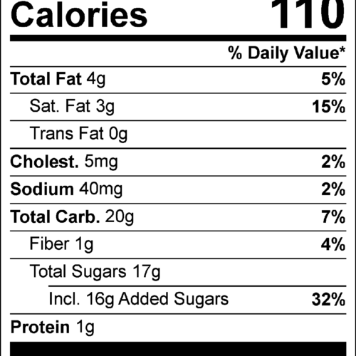 Dark Chocolate Fudge Nutrition Facts