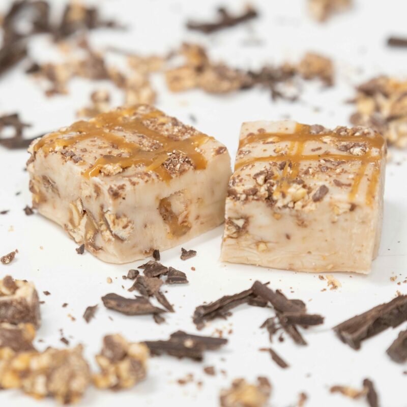 Caramel Vanilla Fudge with Snickers Candy Bar Pieces Product Photo