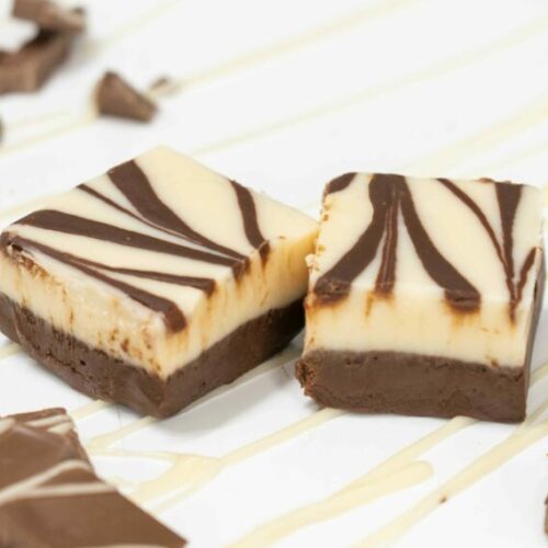 Chocolate Vanilla Swirl Fudge Product Photo