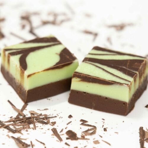 Mint Chocolate Swirl Fudge Product Photo
