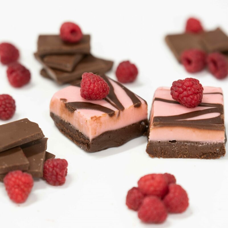 Raspberry Chocolate Swirl Fudge Product Photo