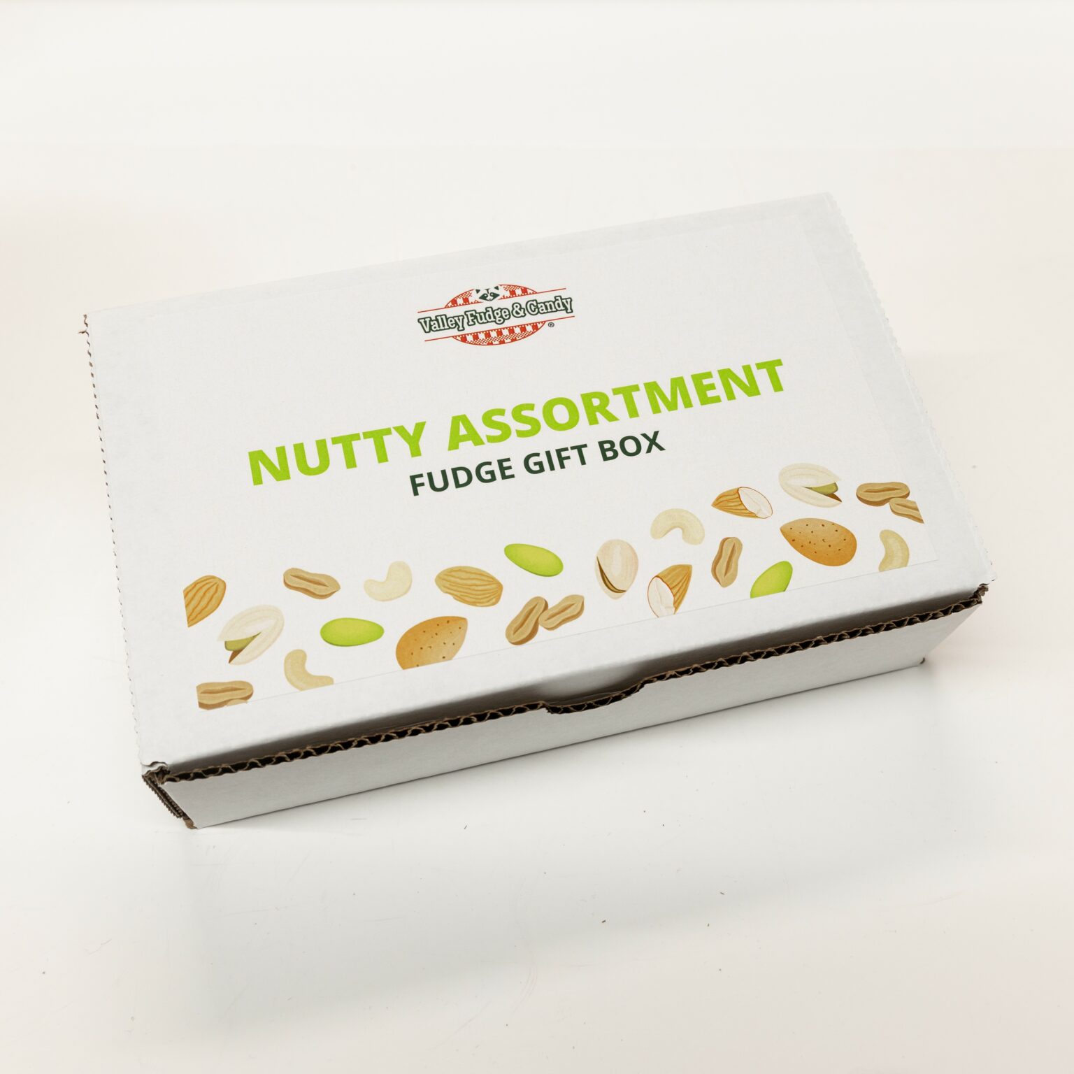 Nutty Assortment Fudge Gift Box - Top Photo