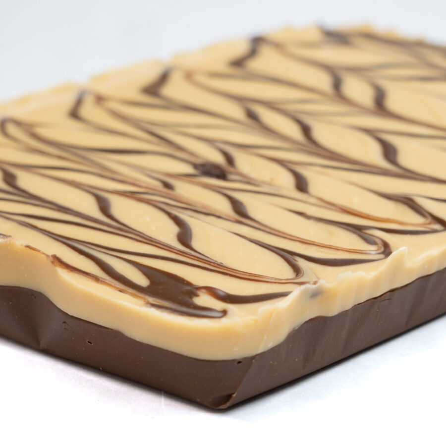 Peanut Butter Chocolate Fudge Full Slab Tight