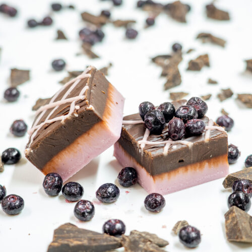 Dark Chocolate Blueberry Fudge Product Photo