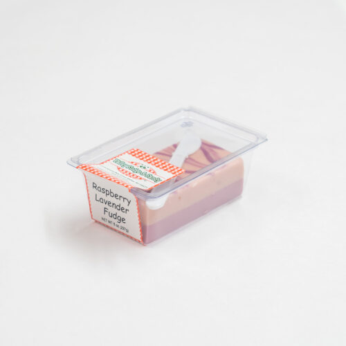 Raspberry Lavender Fudge Packaging Photo